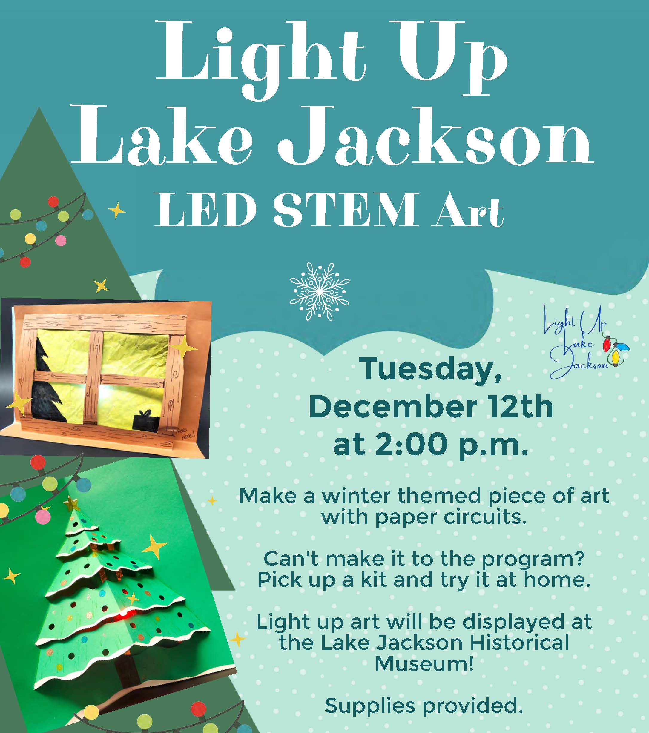 LIght Up LJ LED Stem Art